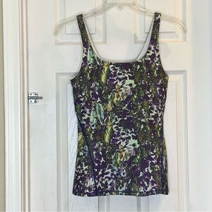 Lululemon Amala Tank Floral Sport White Multicolor Size 10